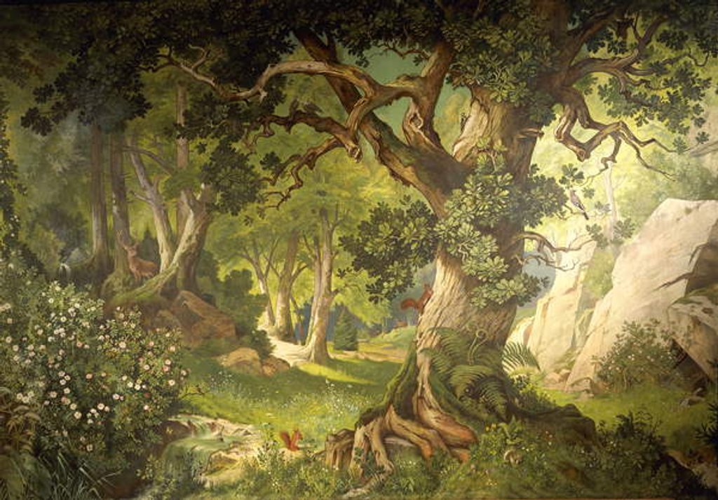 Detail of The garden of the magician Klingsor by Christian Jank