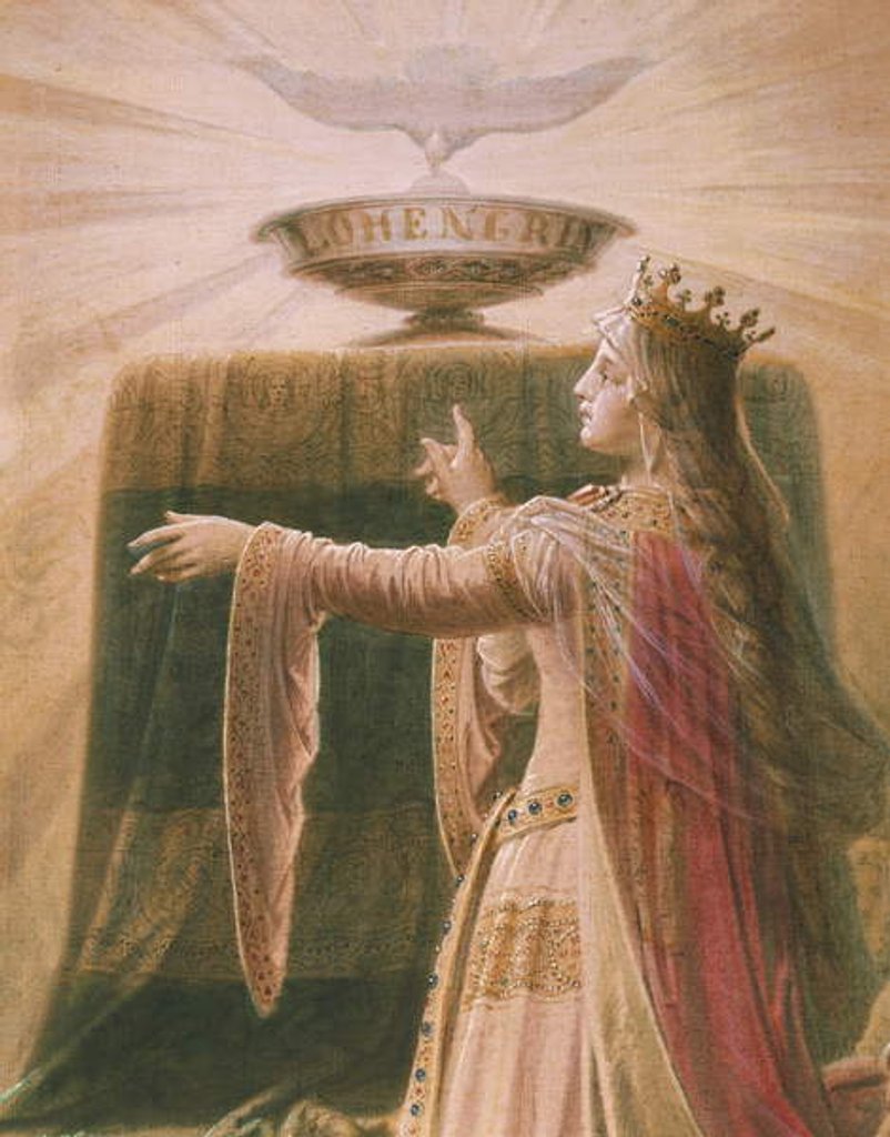 Detail of The Miracle of the Grail by Wilhelm Hauschild