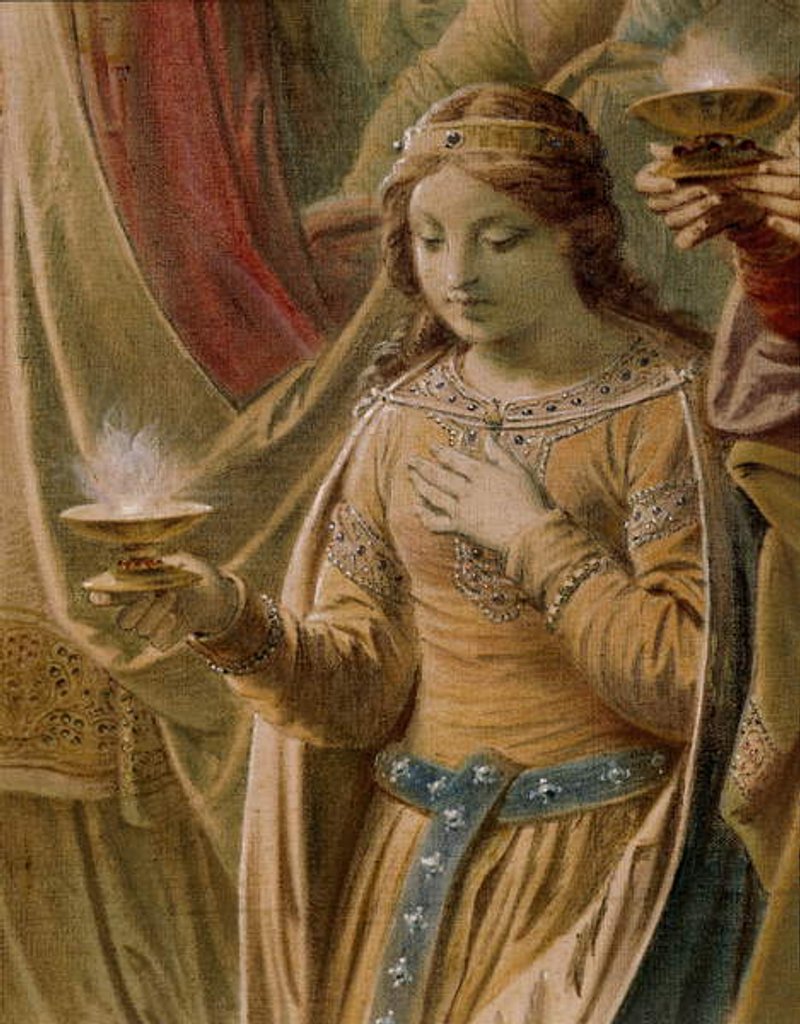 Detail of The Miracle of the Grail by Wilhelm Hauschild