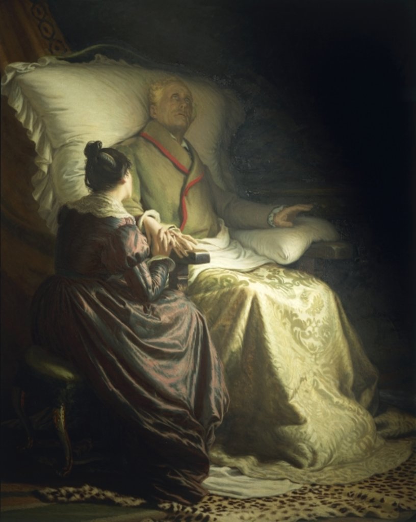 Detail of Dying Goethe, 1880 by Angelo Morbelli