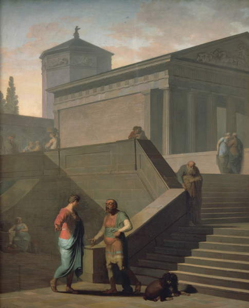 Detail of Scene of Andria by Nicolai Abraham Abildgaard