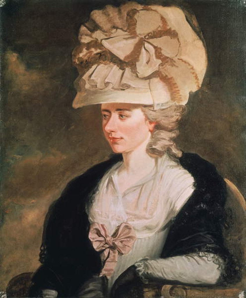 Detail of Frances d'Arblay c.1784-85 by Edward Francis Burney