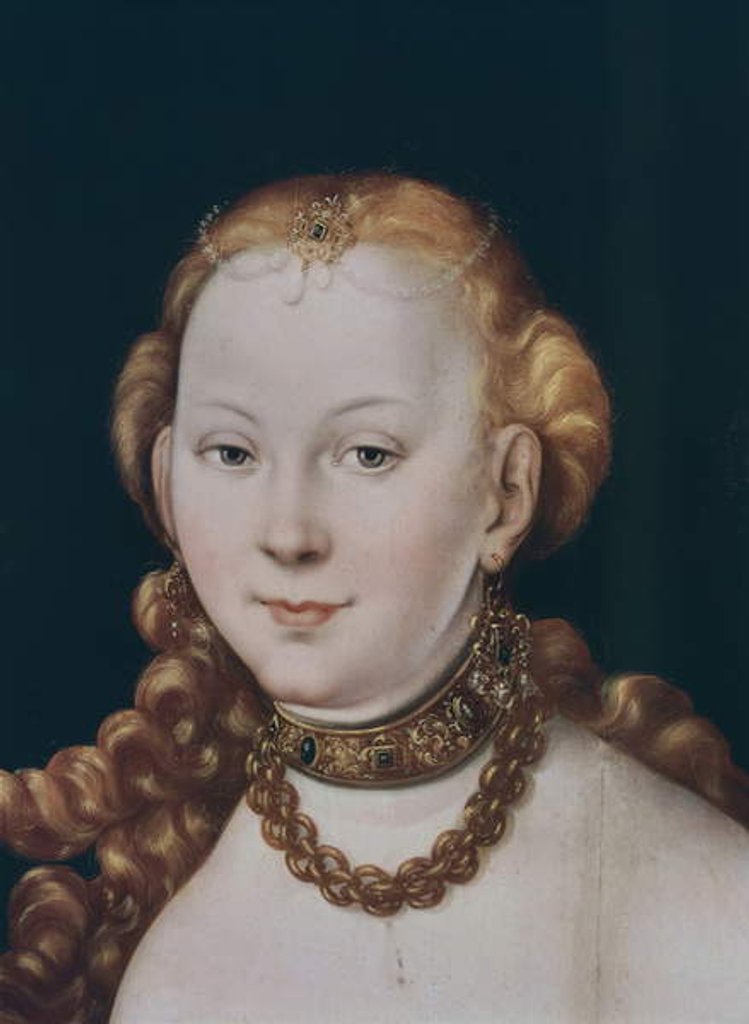 Detail of Venus by Lucas the Elder Cranach
