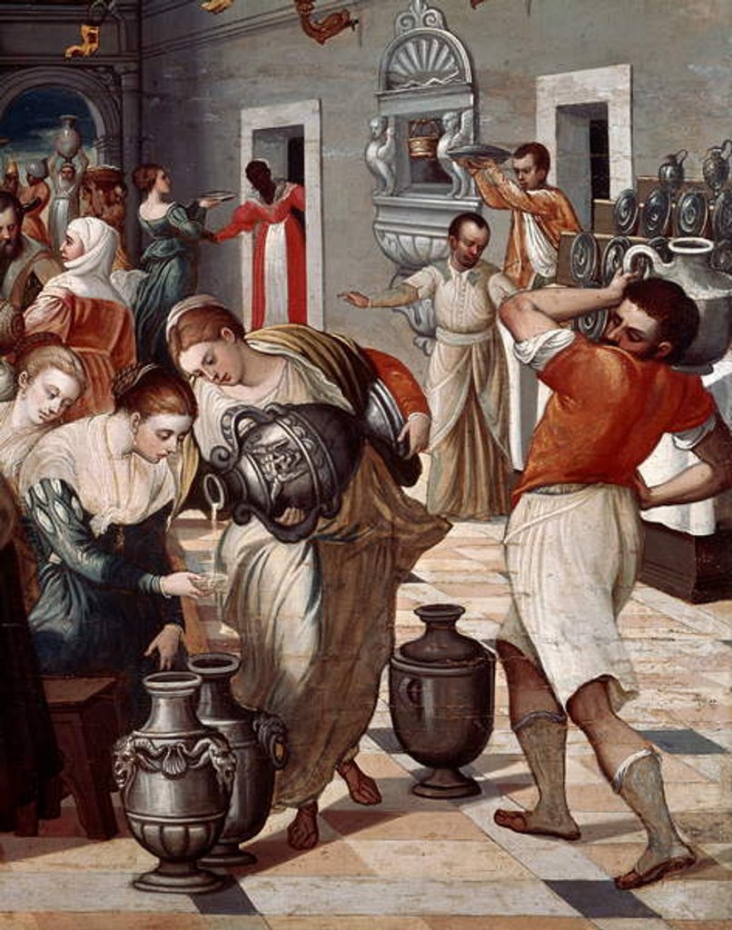 Detail of Marriage of Cana, Detail by Michael Damaskinos