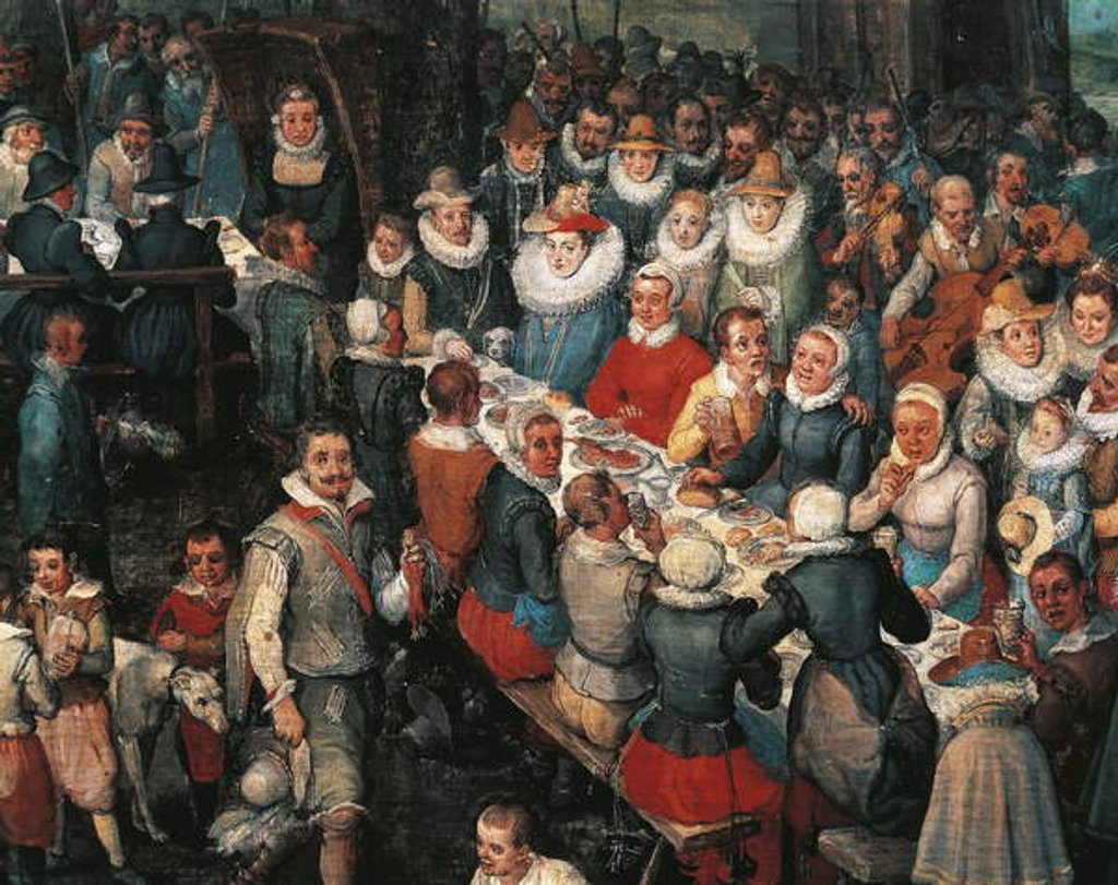 Detail of Wedding Banquet, Detail by Jan the Elder Brueghel