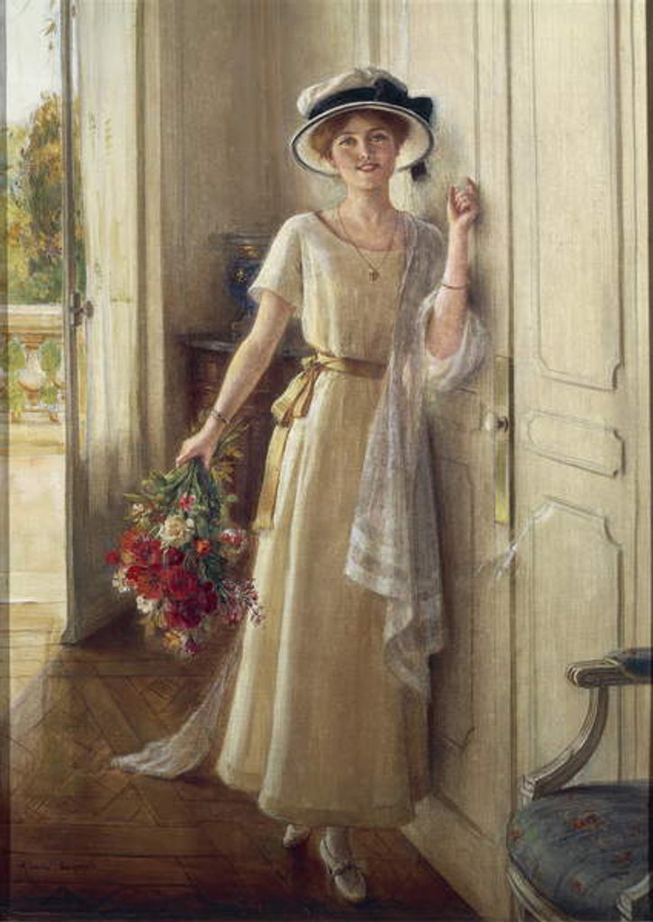 Detail of The Visit by Albert Lynch