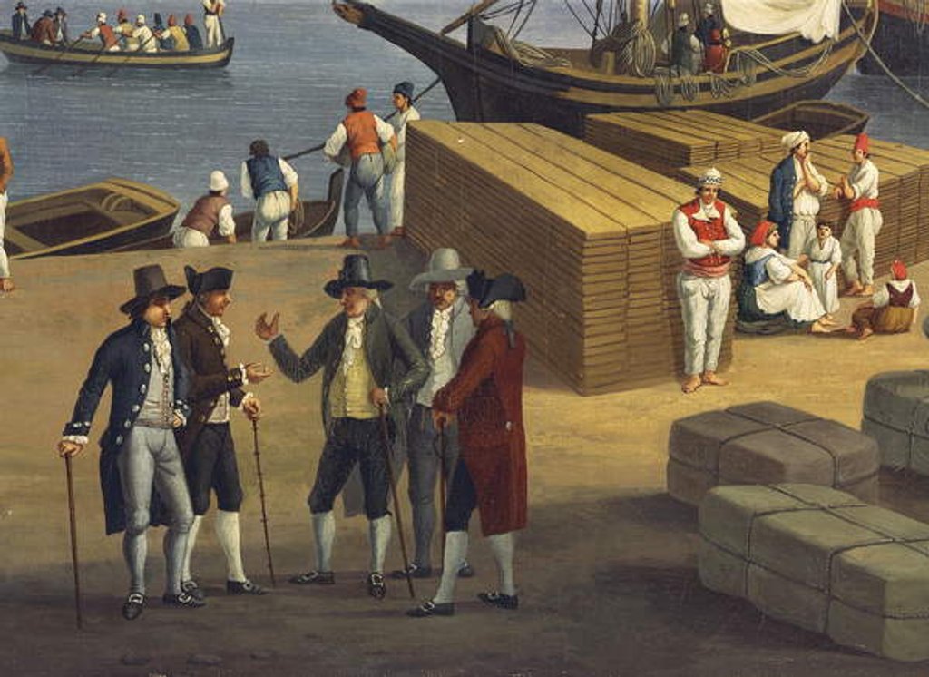 Detail of Detail from the View of Port of Messina from Palazzo del Senato, 18thcentury by Jacob-Philippe Hackert