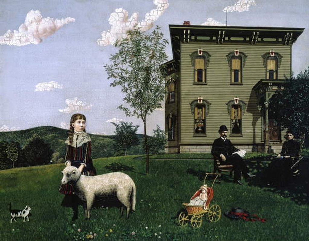 Detail of Mourning Picture, 1890 by Edwin Romanzo Elmer