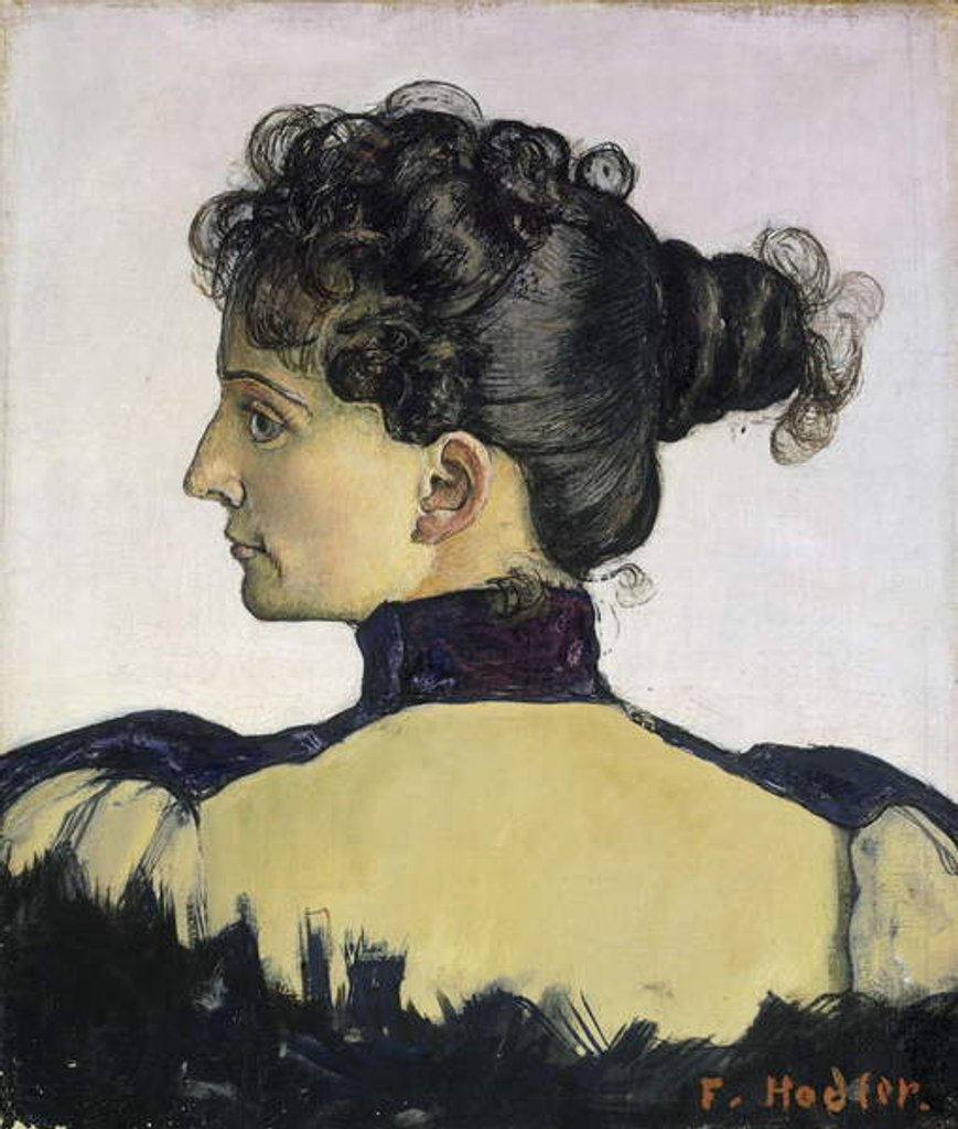 Detail of Portrait of Berthe Jacques, 1894 by Ferdinand Hodler