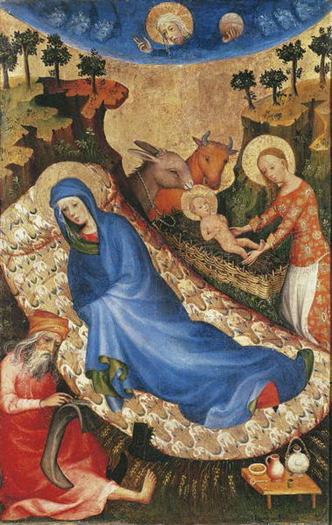 Detail of Nativity by Melchior Broederlam
