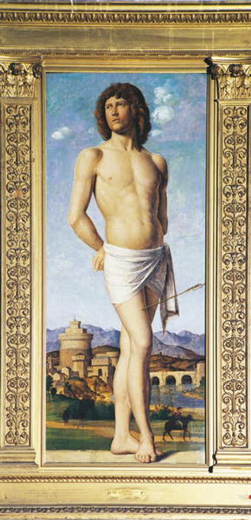 Detail of St Sebastian, c.1502 by Giovanni Battista Cima da Conegliano