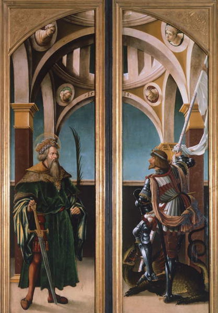 Detail of St. Sigismund and St. George by Hans Burgkmair