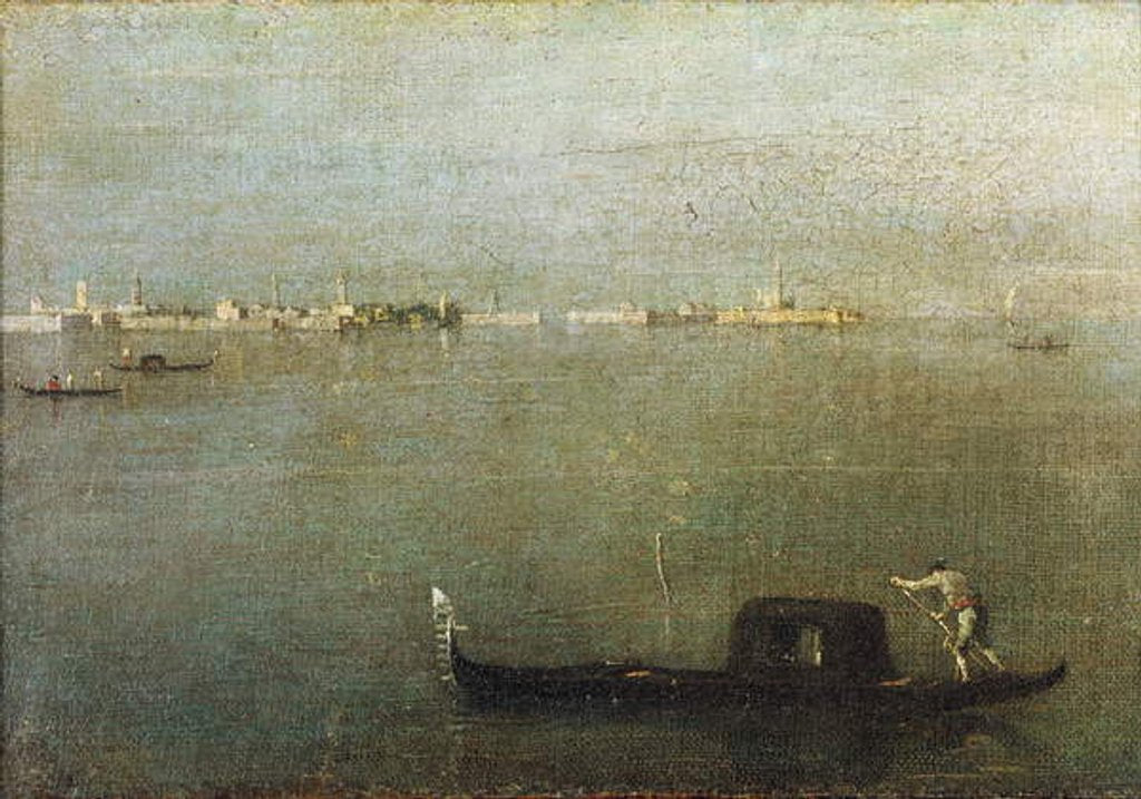 Detail of Gondola on Lagoon, Gray Lagoon c. 1765 by Francesco Guardi