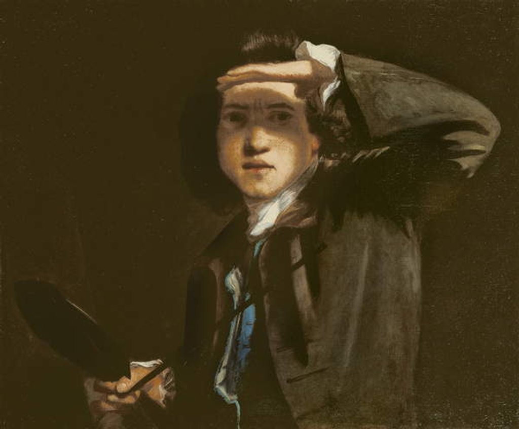 Detail of Self-portrait, 1747-1748 by Joshua Reynolds