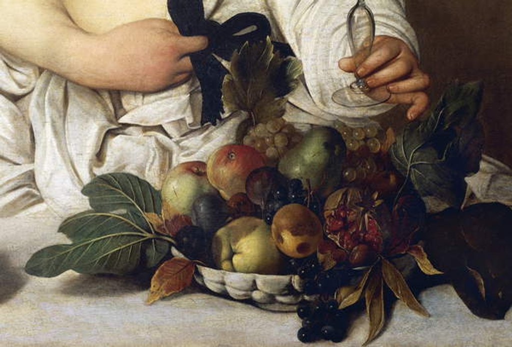 Detail of The Young Bacchus, c.1596 by Michelangelo Merisi da Caravaggio