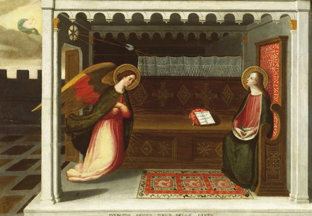 Detail of Annunciation by Italian School