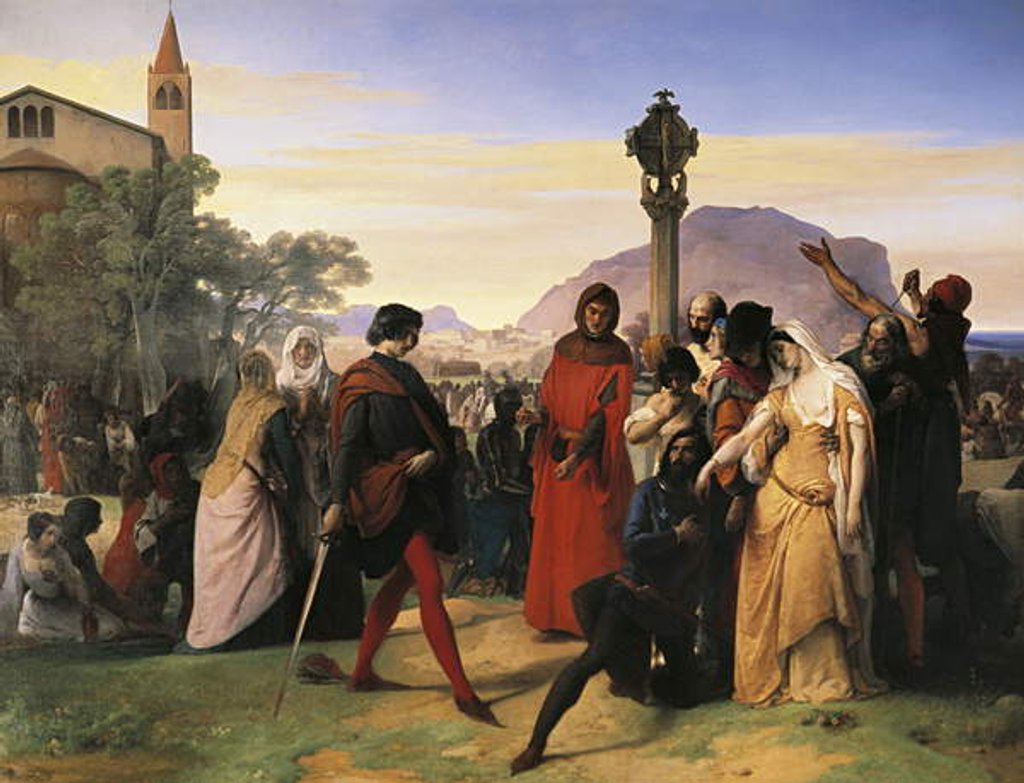 Detail of Sicilian Vespers by Francesco Hayez