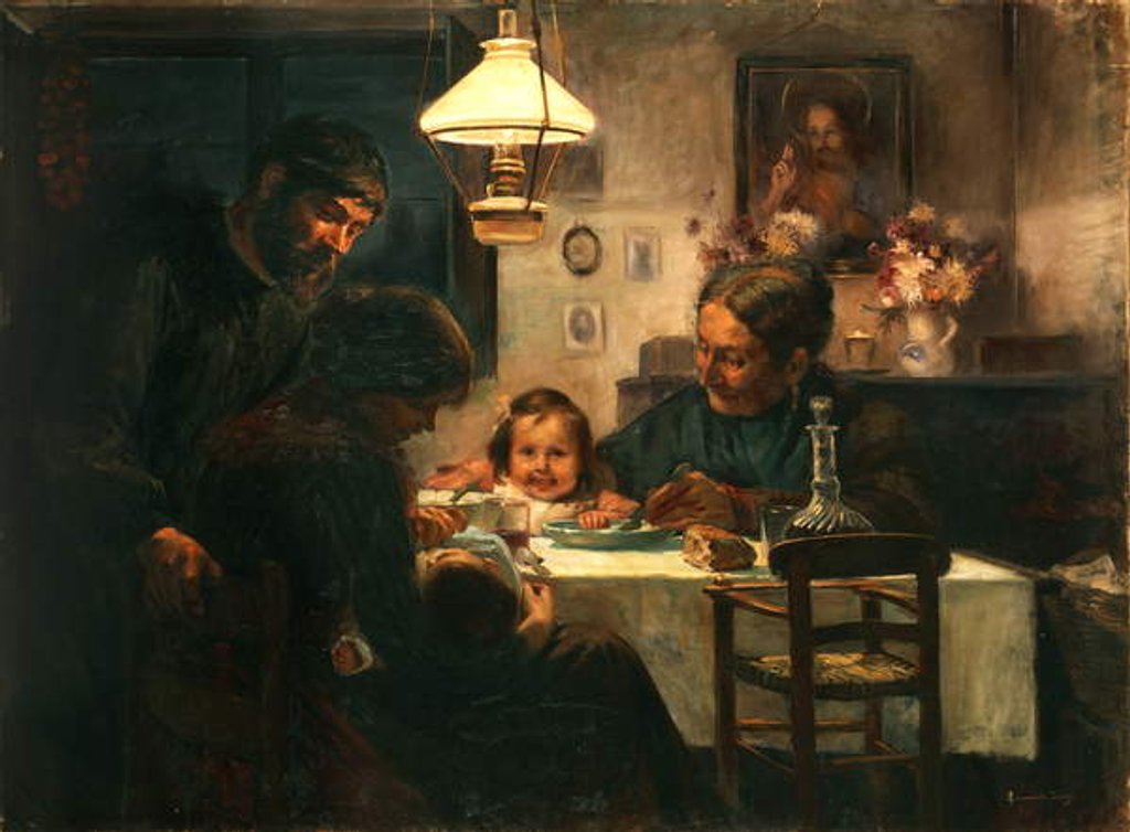 Detail of Worker's Family by Zocca Zanardelli