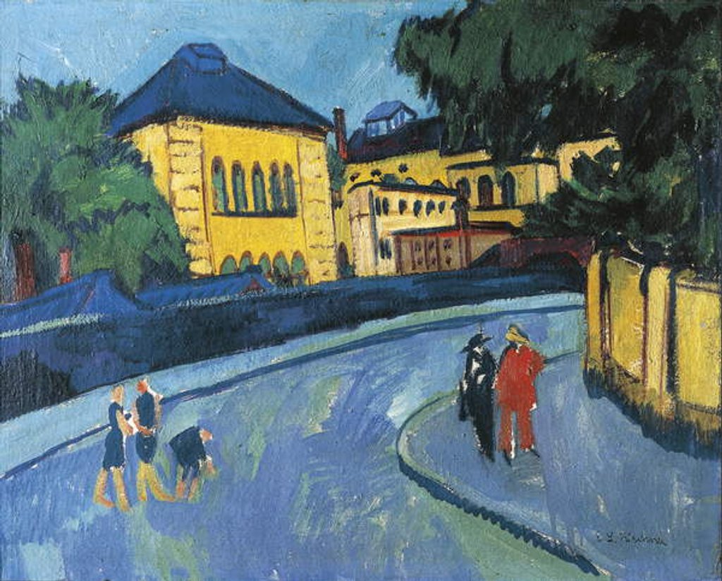 Detail of Dresden, Friedrichstadt, 1910 by Ernst Ludwig Kirchner