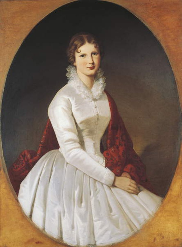 Detail of Portrait of Costanza Trotti Arconati Visconti by Italian School