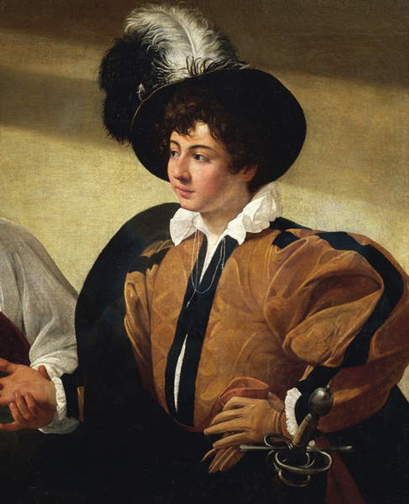 Detail of The Fortune Teller, detail, c.1596-97 by Michelangelo Merisi da Caravaggio