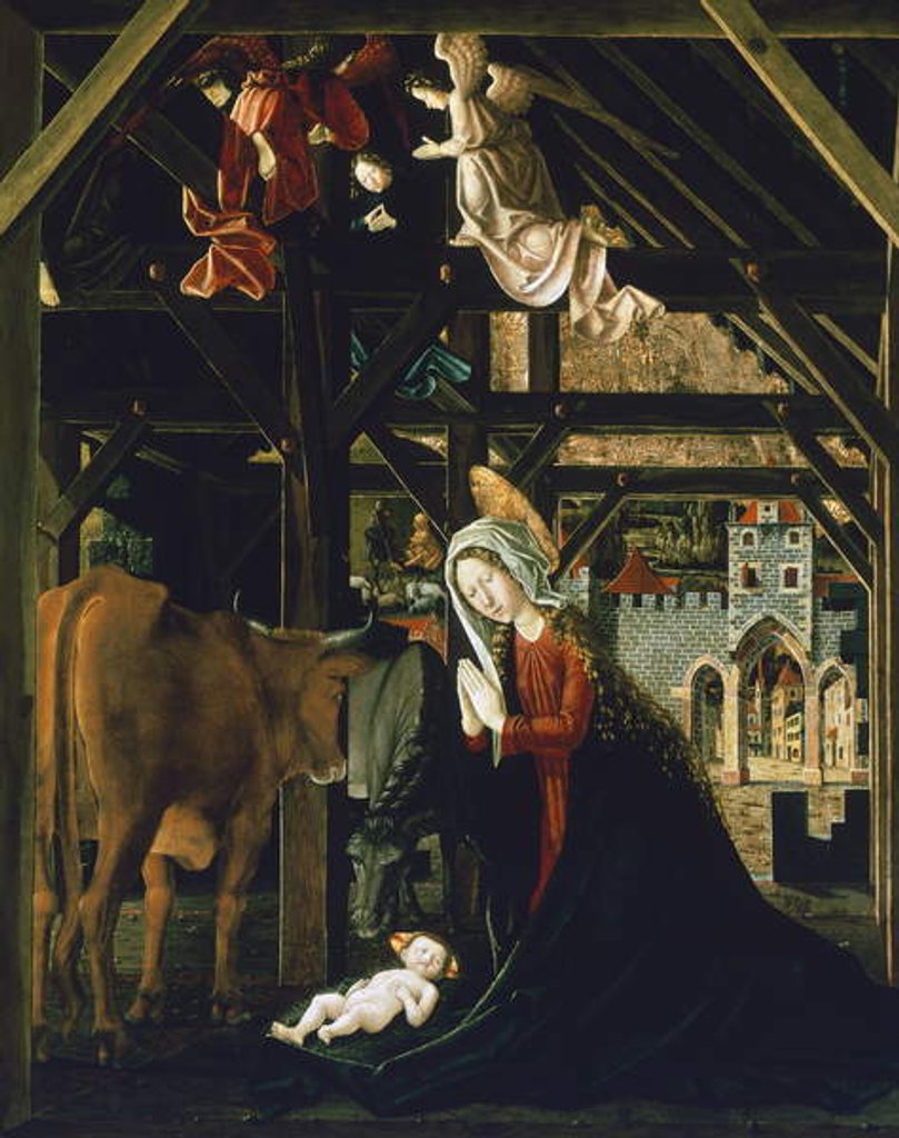 Detail of Nativity by Michael Pacher