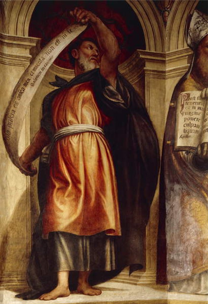 Detail of Solomon, Church of Annunciation, St. Anne's Chapel, Cortemaggiore, Italy by Giovanni Antonio Pordenone