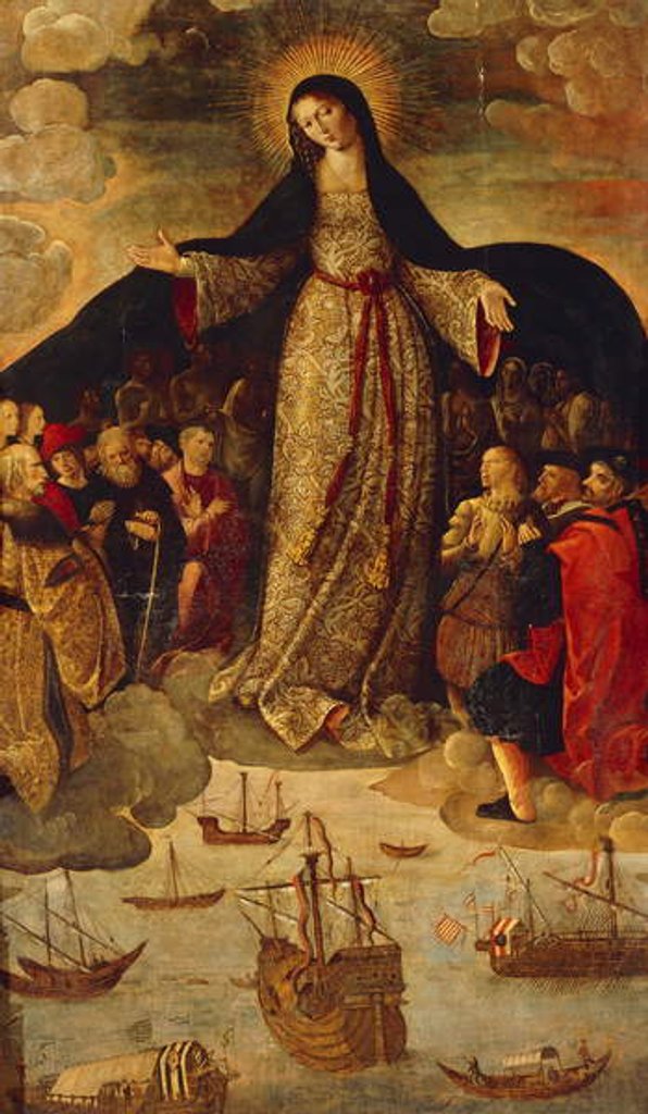 Detail of The Virgin of the Navigators, 1531-36 by Alejo Fernandez