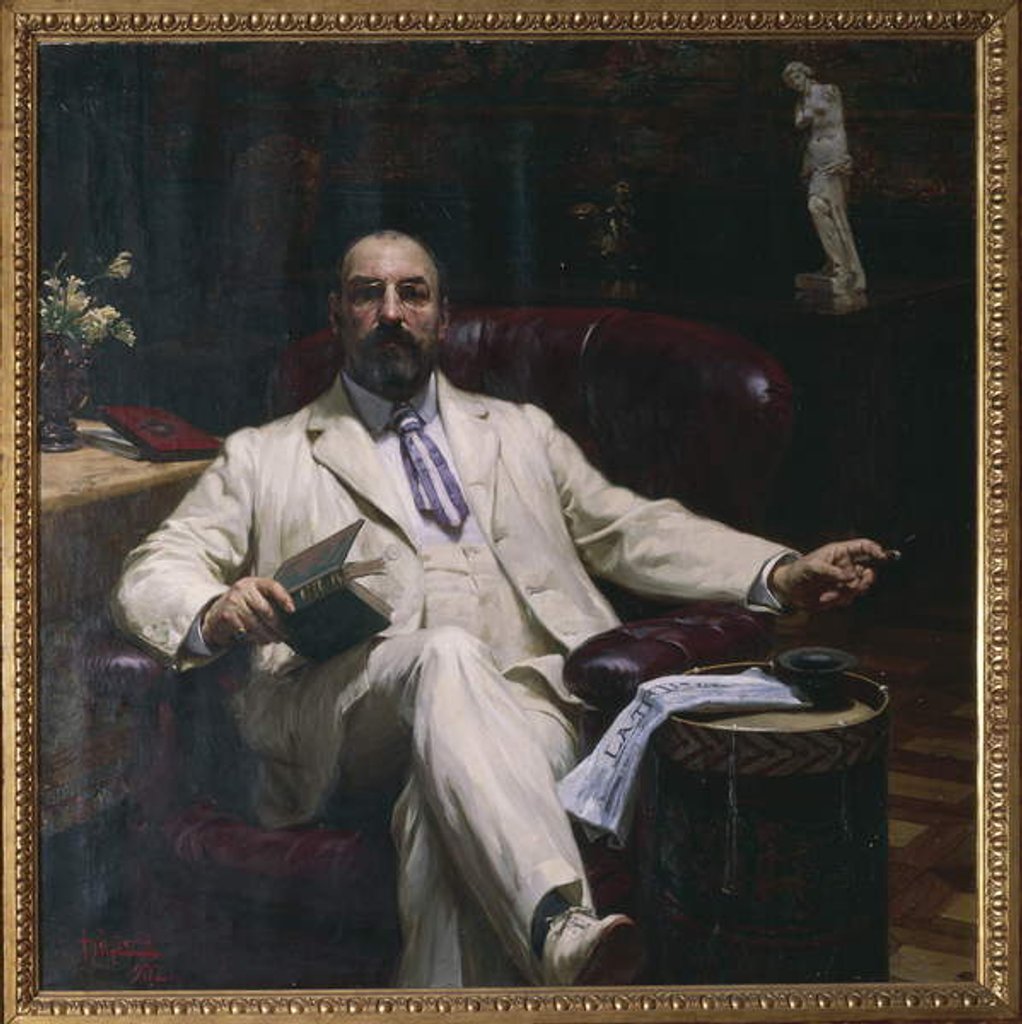 Detail of Portrait of Evan Mackenzie, 1902 by Luigi de Servi