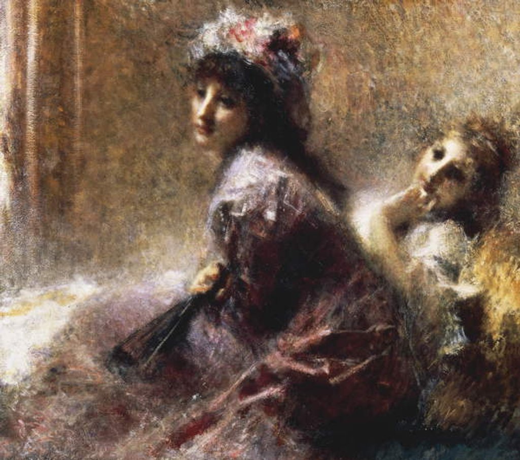 Detail of Listening by Tranquillo Cremona
