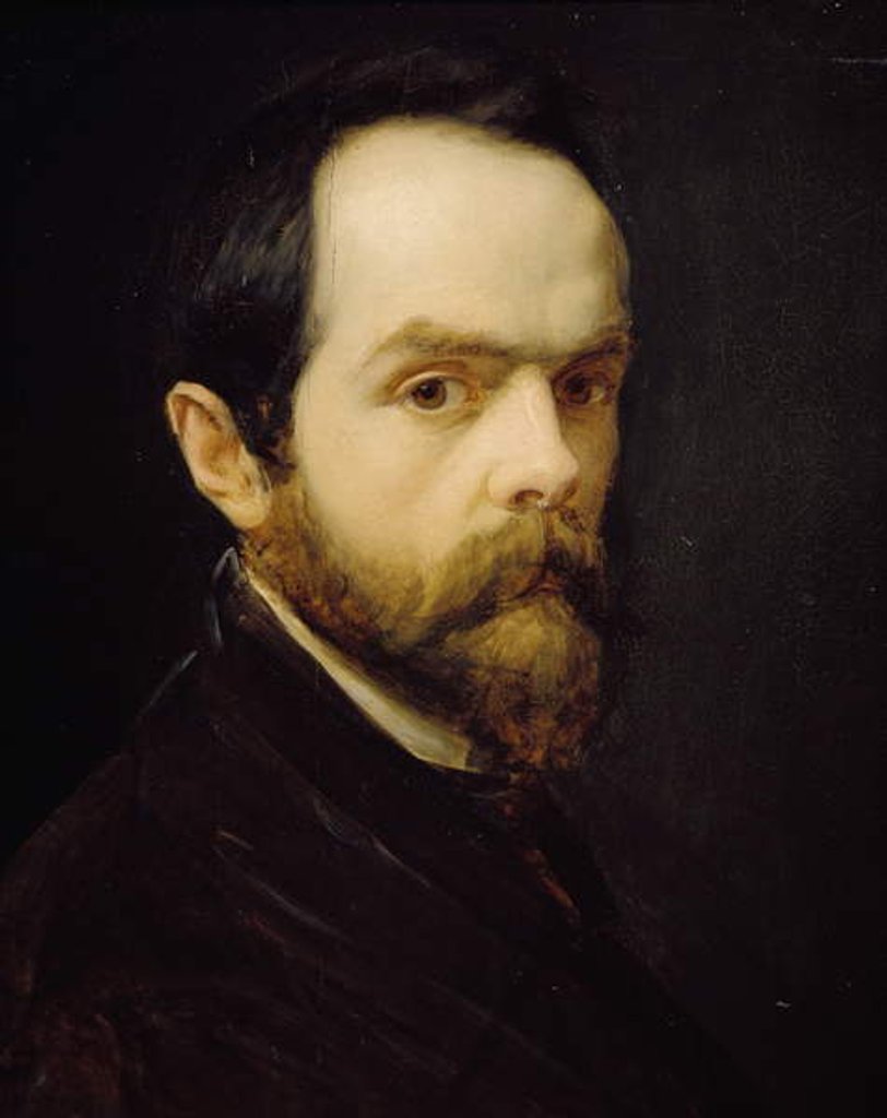 Detail of Self-Portrait by Francesco or Eugene Pescatori