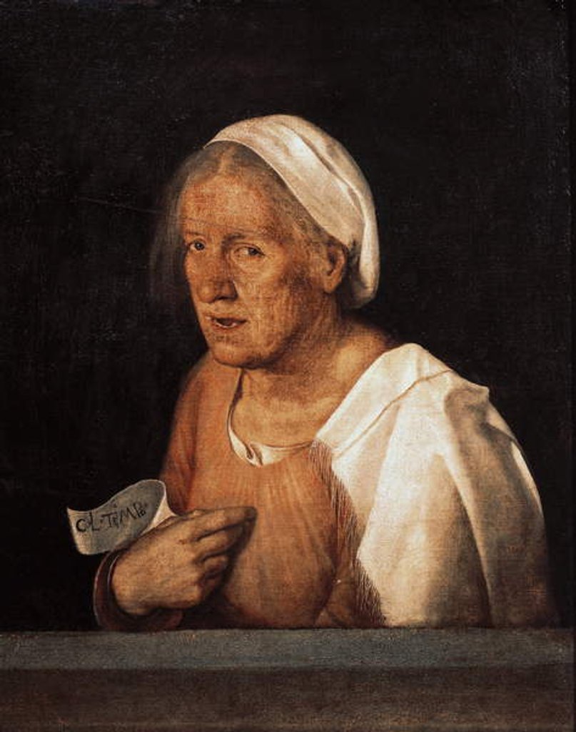 Detail of La Vecchia after 1505 by (1476/8-1510) Giorgione