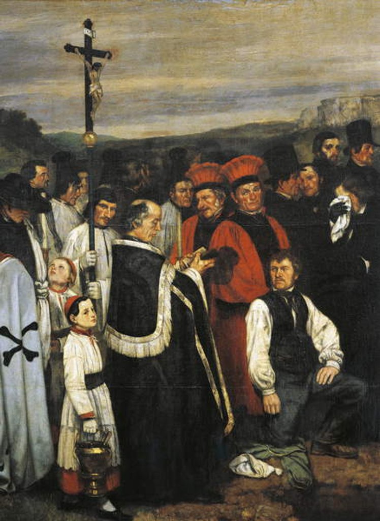 Detail of A Burial at Ornans, 1849-1850 by Gustave Courbet