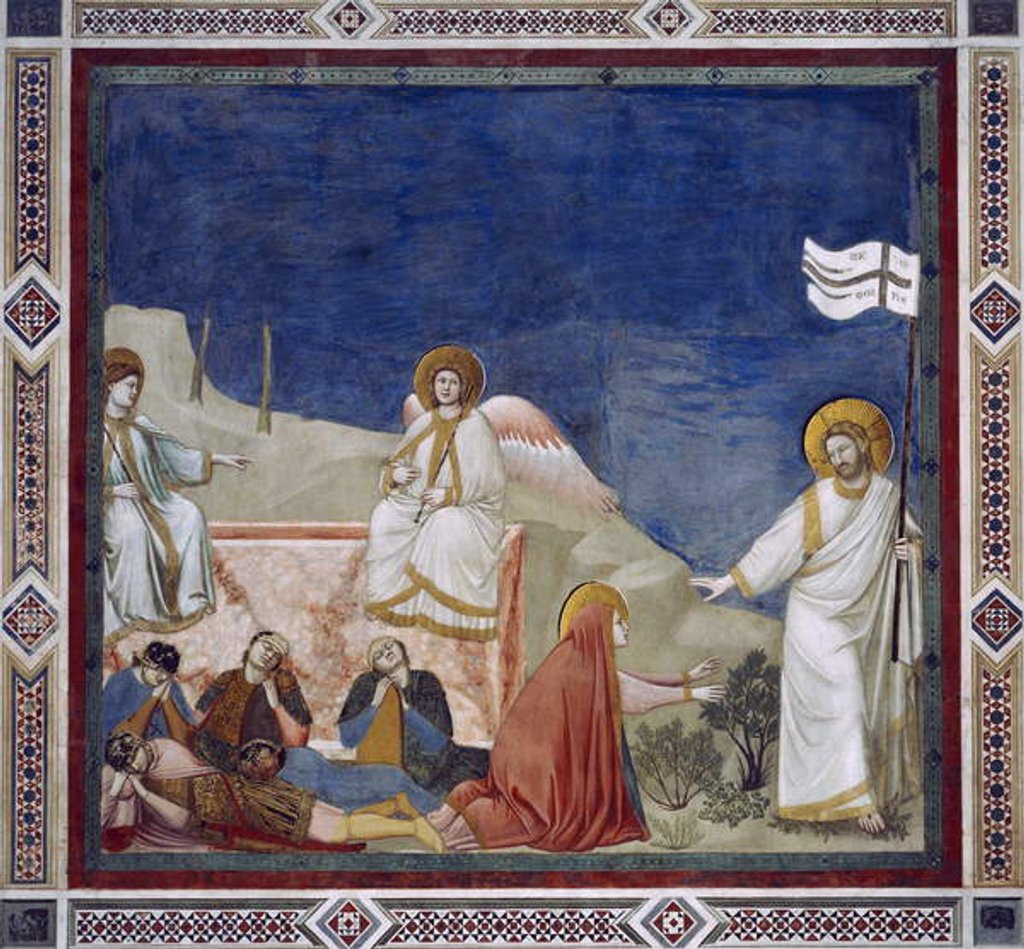 Detail of Noli Me Tangere - The Resurrection of Christ by Giotto (c.1266-1337)