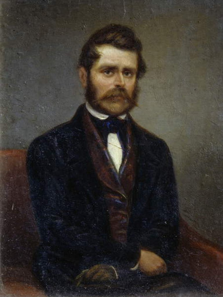 Detail of Portrait of Luigi Scarani, 1847, by Andrea Besteghi by Andrea Besteghi