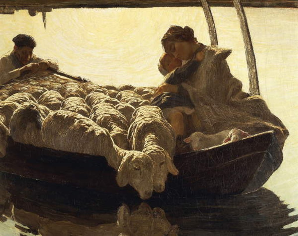 Detail of Ave Maria, 1886 by Giovanni Segantini