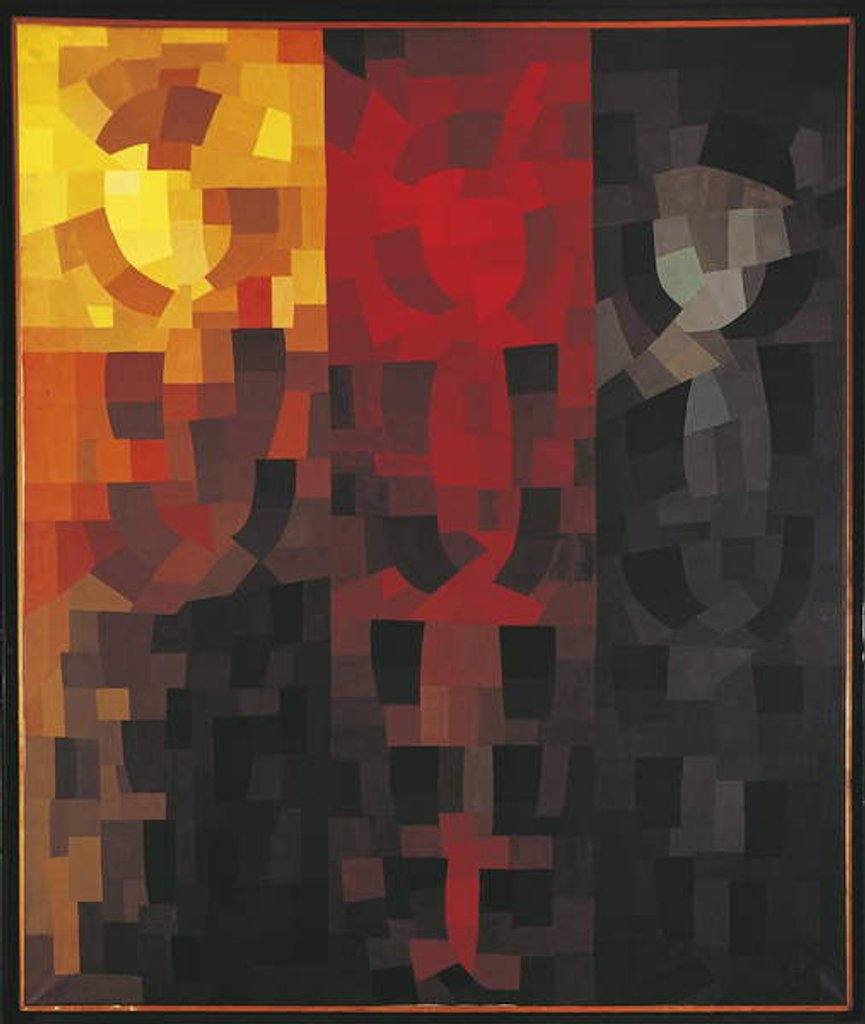 Detail of France, Paris, Composition December 1935, cartoon for a triptych, 1938 by Otto Freundlich