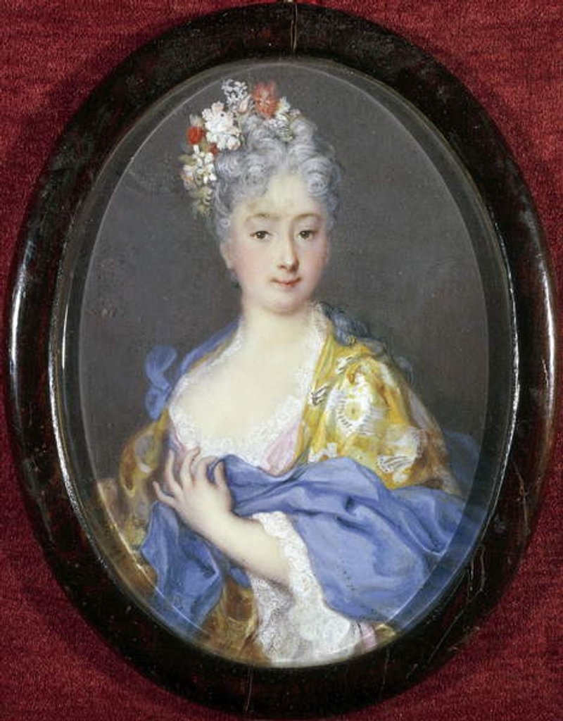 Detail of Portrait of lady by Rosalba Giovanna Carriera