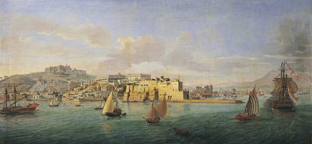 Detail of View of Naples from the Sea by Gaspar van (1653-1736) Wittel