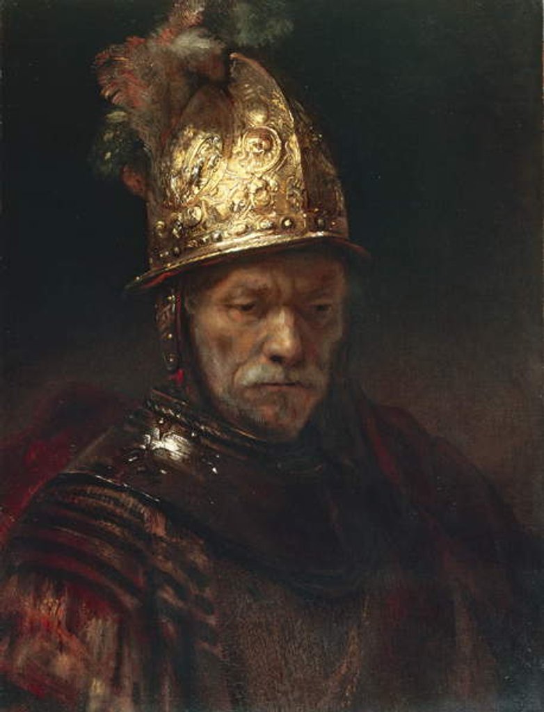 Detail of The Man with the Golden Helmet, 1650/55 by Rembrandt Harmensz. van Rijn
