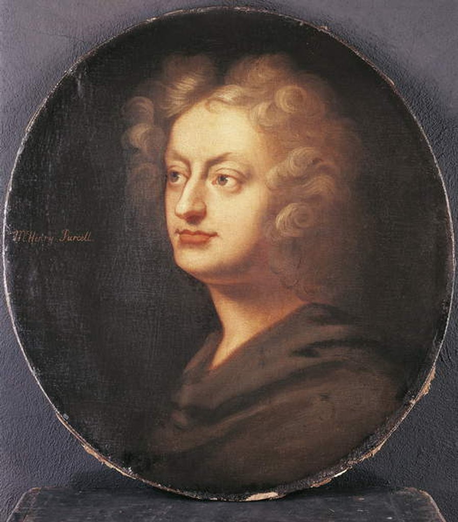 Detail of Henry Purcell, c.1695 by Johann Closterman