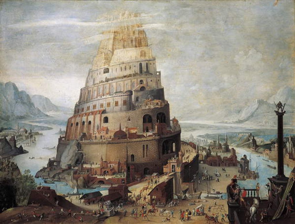 Detail of Construction of the Tower of Babel by Flemish School