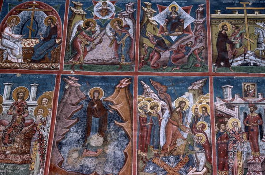 Detail of Moldovita Monastery by Toma de la Suceava