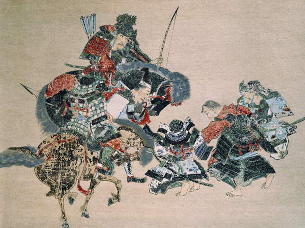 Detail of Fighting with Mongols by School Japanese