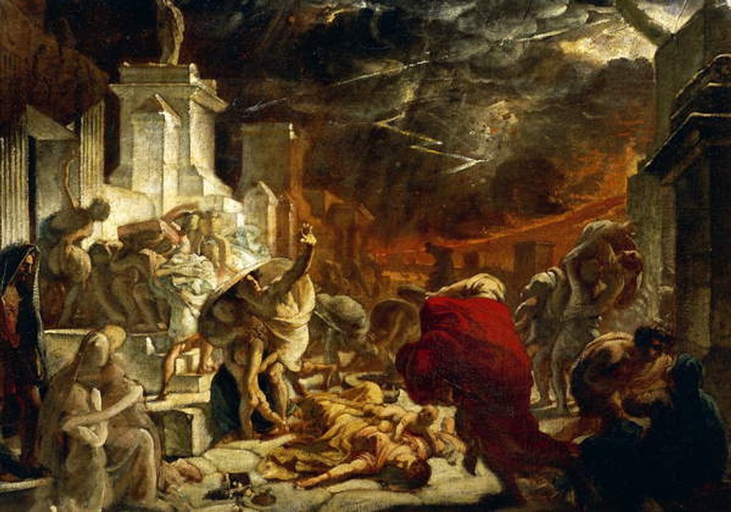 Detail of Last days of Pompeii, August 24th 79 AD, 1830-33 by Karl Pavlovich Bryullov