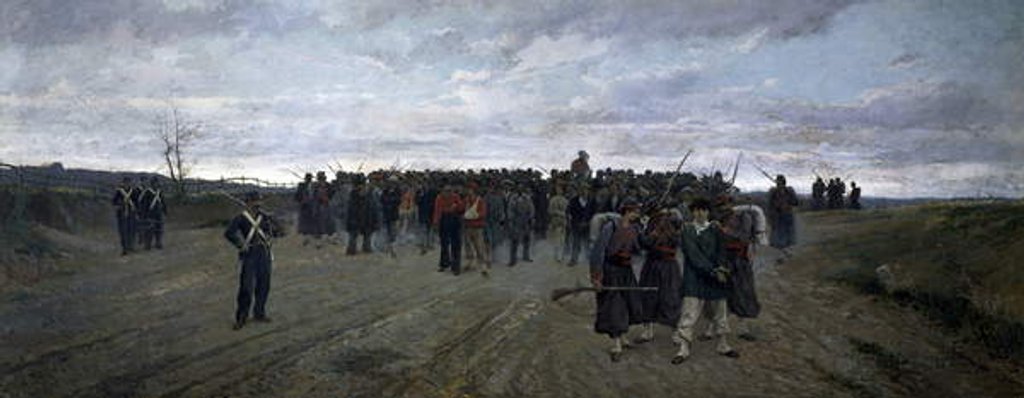 Detail of Return from Mentana by Onorato Carlandi