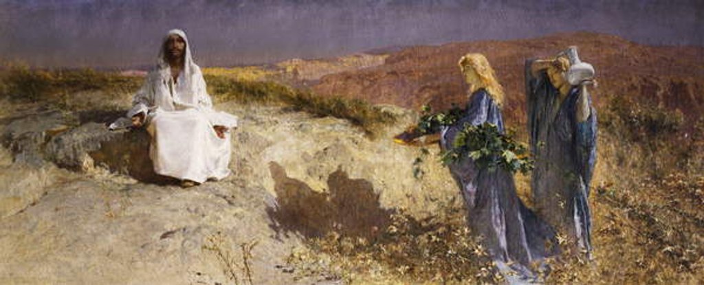 Detail of Christ in the Desert, 1895 by Domenico Morelli