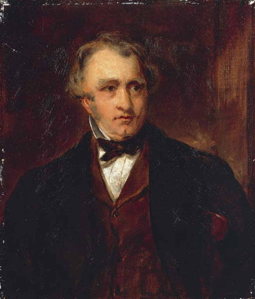 Detail of Thomas Babington Macaulay, Baron Macaulay, 1853 by Francis Grant