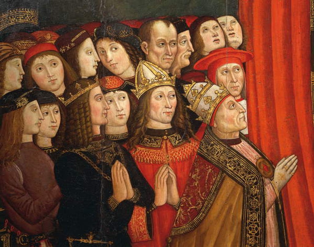 Detail of Detail of the Madonna of the Recommended by Cola da & Roma Giovanni Anotnio da Orte