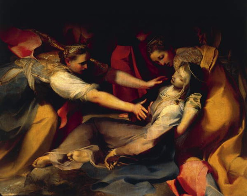Detail of Fainting of the Virgin by Federico Fiori Barocci or Baroccio